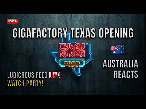 Gigafactory Texas Tesla Opening Watch Party Reaction Tesla Cyber Rodeo