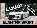 LOUD Hyundai Elantra Sport w/ Turboback Exhaust (BURBLES, POPS!)