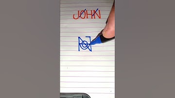 JOHN NAME LOGO #shortsfeed #video #2022 #artwork #art #shorts
