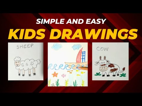 Easy Drawings for toddlers | Preschool drawing tutorial #easydrawing # ...