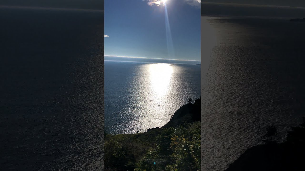 Best view of pacific ocean ever in a sunny day in California. Endless ocean.