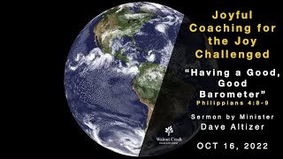 Joyful Coaching for the Joy Challenged “Having a Good, Good Barometer” (edit)