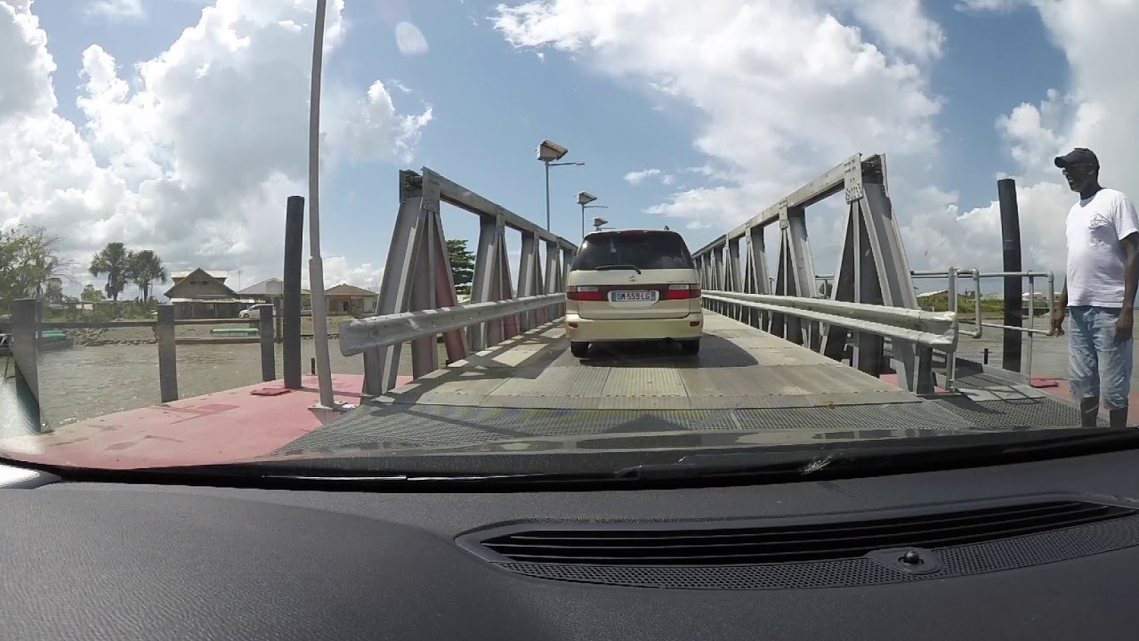 French Guiana, Suriname, Guyana, car ferry crossing at St. Laurent Maroni Tour