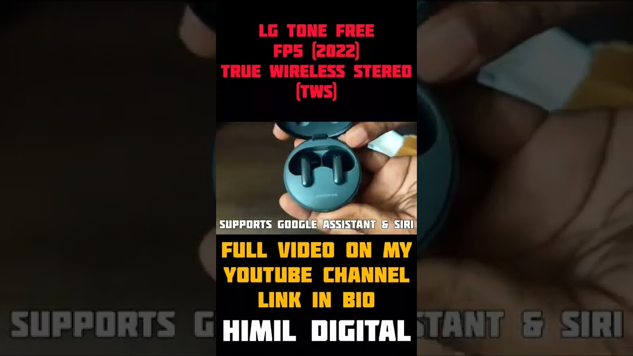 LG Tone Free FP5(2022) True Wireless Stereo (TWS) Earphones➡️
