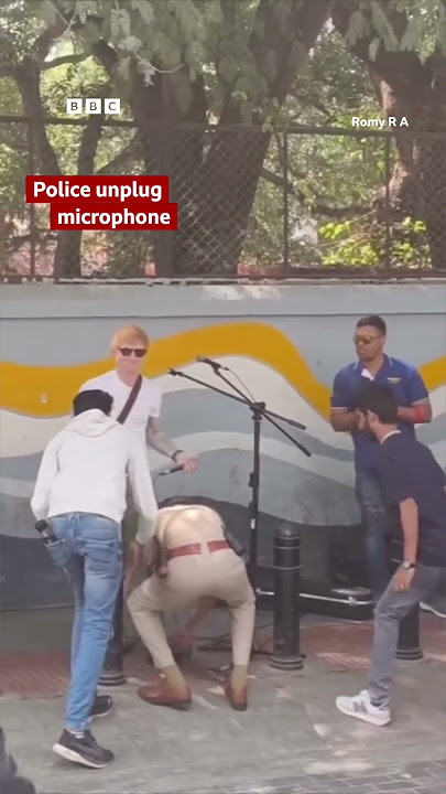 Download lagu Ed Sheeran stopped from busking by Indian police | BBC News India