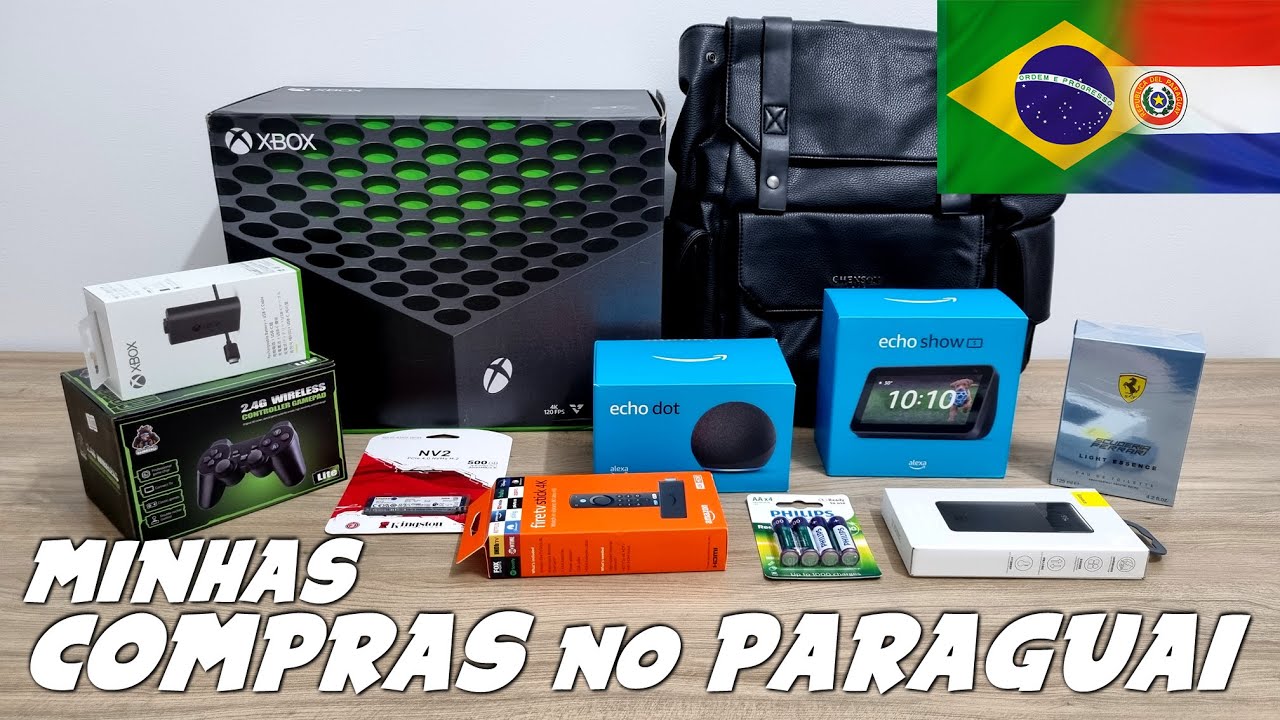 Minhas COMPRAS no PARAGUAI (Games, Eletrônicos, Acessórios