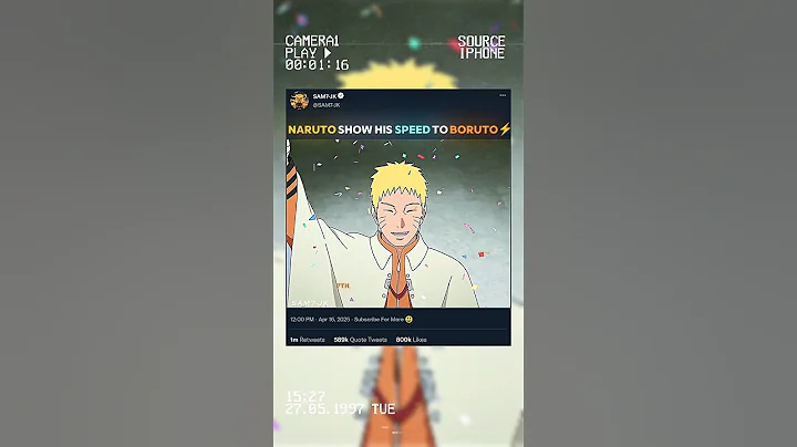 NARUTO SHOW HIS SPEED TO BORUTO ⚡