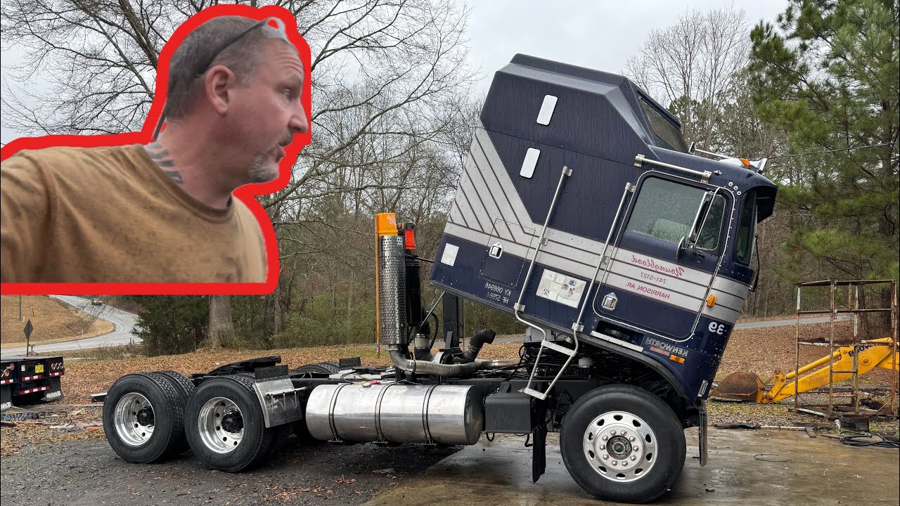 Kenworth K100E Aerodyne "Marla" Lets Get A Driveline Installed.