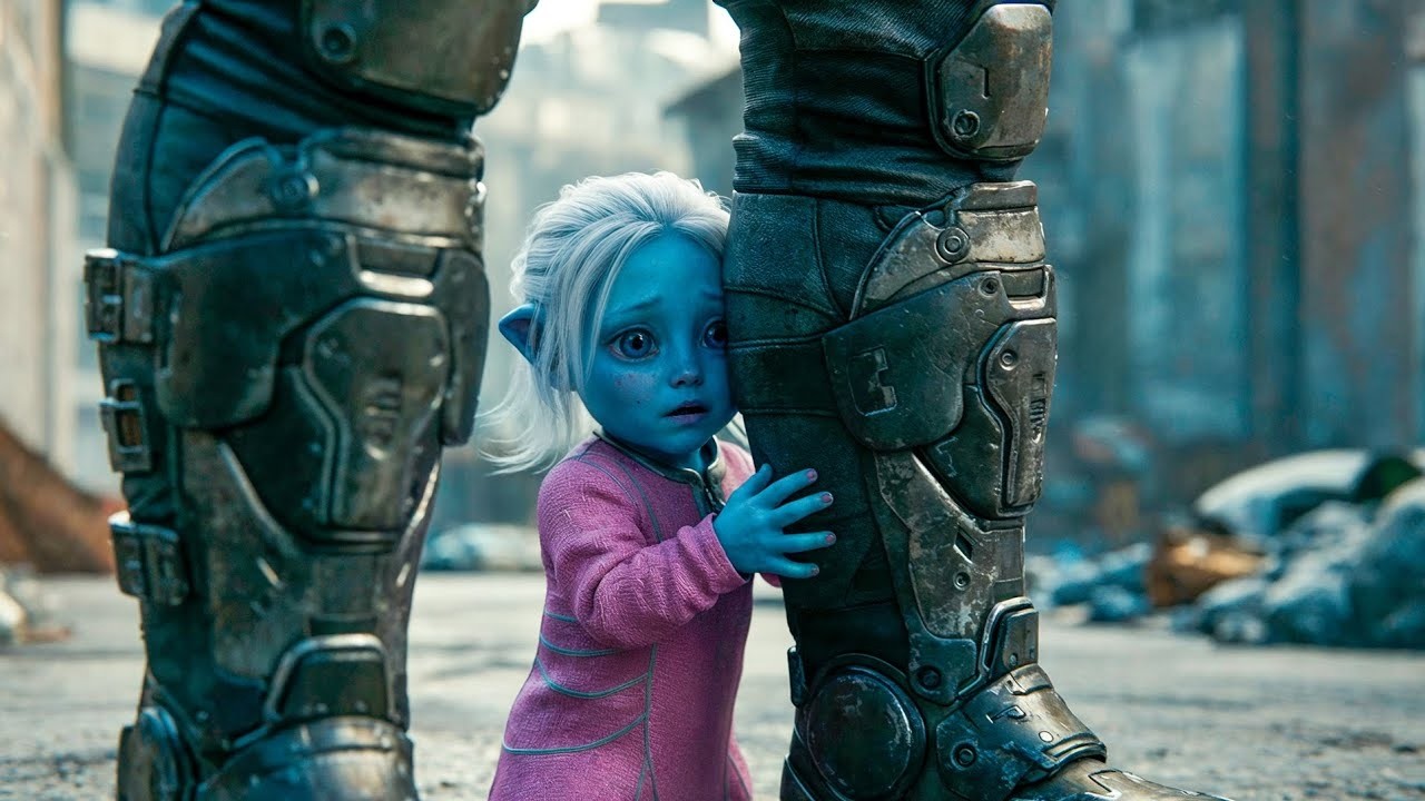 **Инопланетная девочка подбежала и спряталась за мной — причина заставит вас расплакаться…