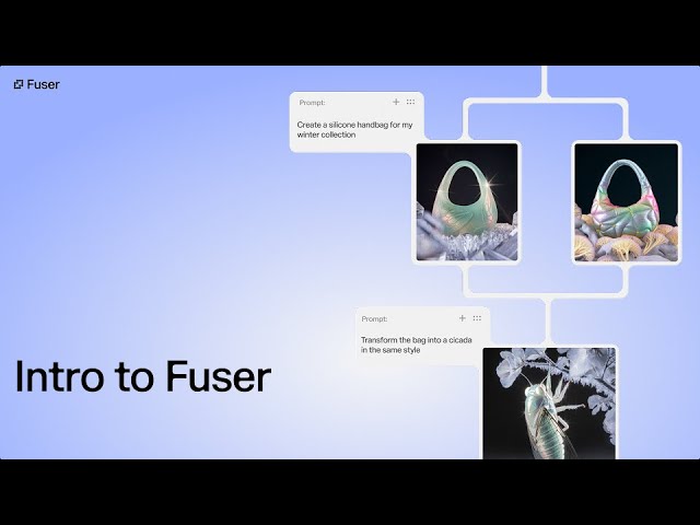 Intro to Fuser: A Visual Workspace for AI-Powered Creative Workflows
