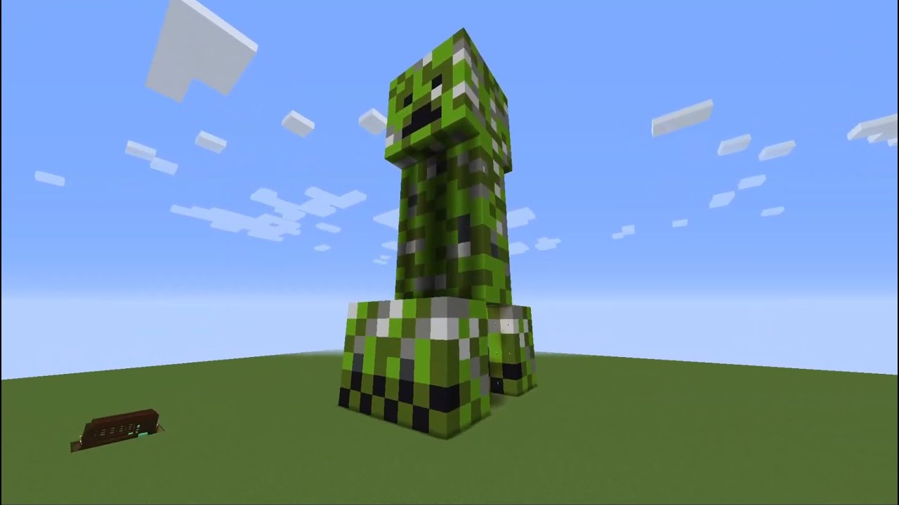 Biggest creeper explosion!!! Minecraft. - YouTube