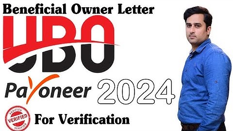 How to Create UBO And Upload on Payoneer - Ultimate Beneficial Owner | E-Commerce Business |