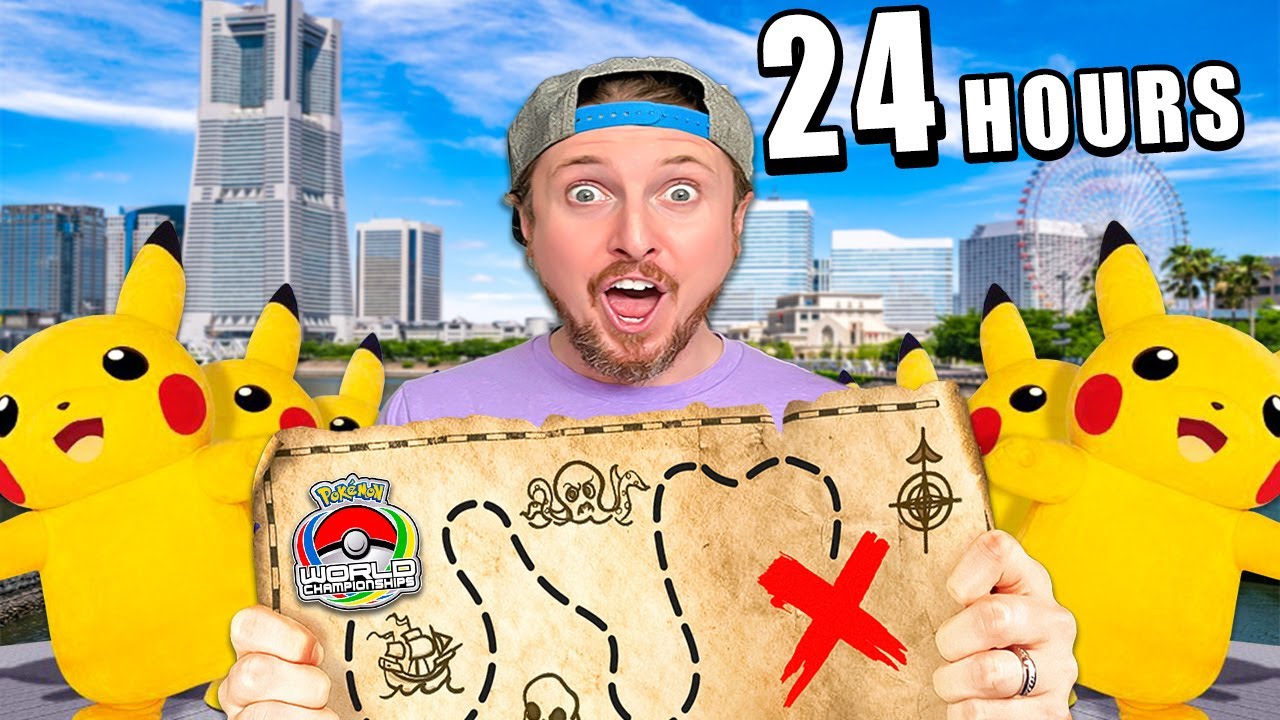 24 Hour POKEMON CHALLENGE in Japan!