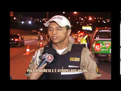 Video Pintor morre atropelado por viatura da PM na MG-010,... - youtube