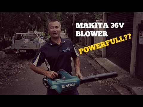 rookie Til ære for cylinder Tool Review - Makita 36V Blower DUB362 - YouTube