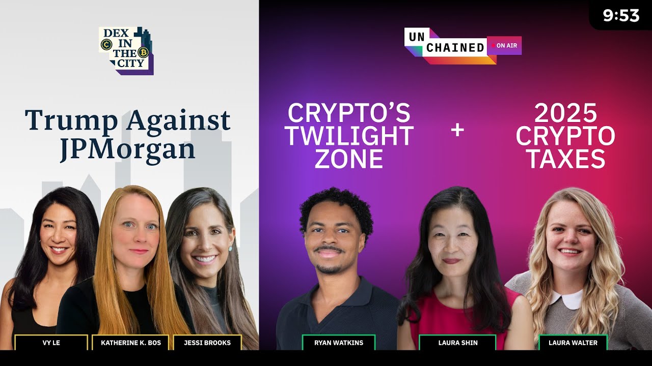 Trump vs. JPMorgan, Crypto’s Twilight Zone & 2025 Taxes