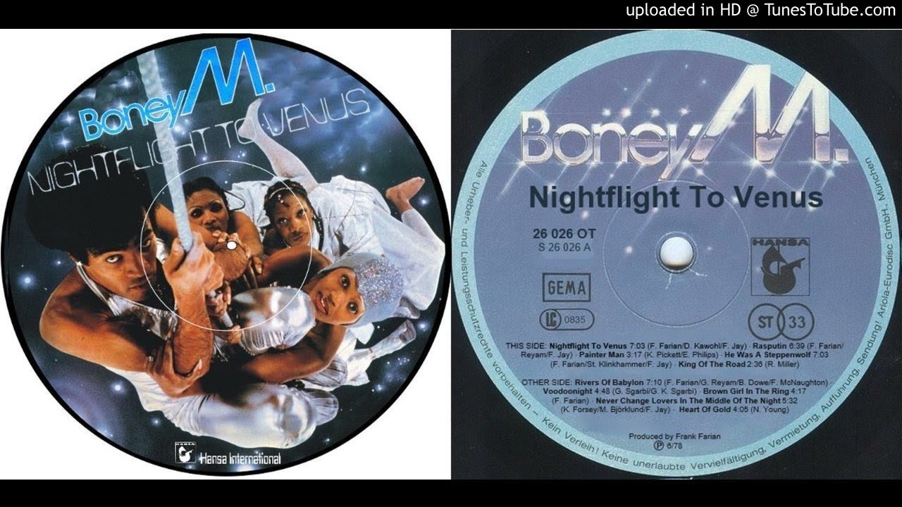 Boney m venus. Boney m Nightflight to Venus 1978. Boney m Nightflight to Venus 1978 альбом. Boney m Nightflight to Venus 1978 пластинки. Boney m Nightflight to Venus CD.