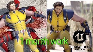 1 month work Deadpool vs wolverine project unreal engine (preview)