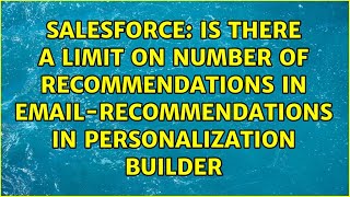 Is There A Limit On Number Of Recommendations In Email-Recommendations In Personalization Builder