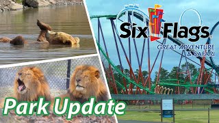 Six Flags Great Adventure & Wild Safari | VLOG & Park Update | March 2022