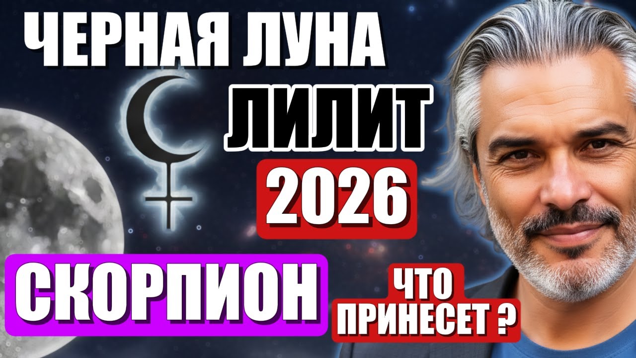 Прогноз 2026: Лилит у Скорпионов — деньги, самооценка, влияние