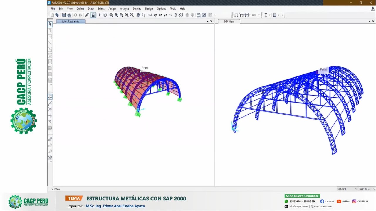dise-o-de-coberturas-metalicas-con-sap-2000-01-04-youtube