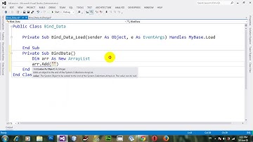Binding ComboBox with arraylist in VB NET 2012