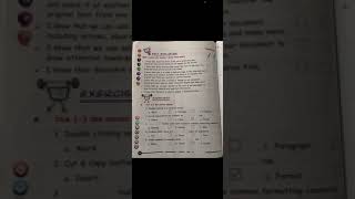 Class 4 Computer- Ch 8: Working With Word (Back Exercises)