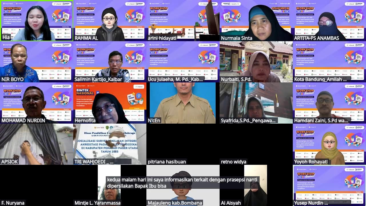 #2 WORKSHOP: Pendampingan RKT & RKAS Tepat Sasaran untuk Pengingkatan Mutu Satuan Pendidikan