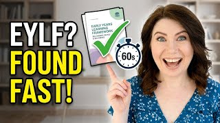 Find Anything in the EYLF in 60 Seconds