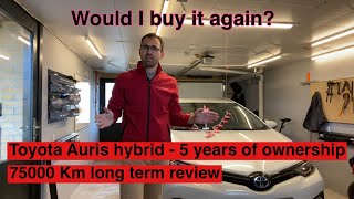 Toyota Auris Hybrid - 5 years/75000 Km review