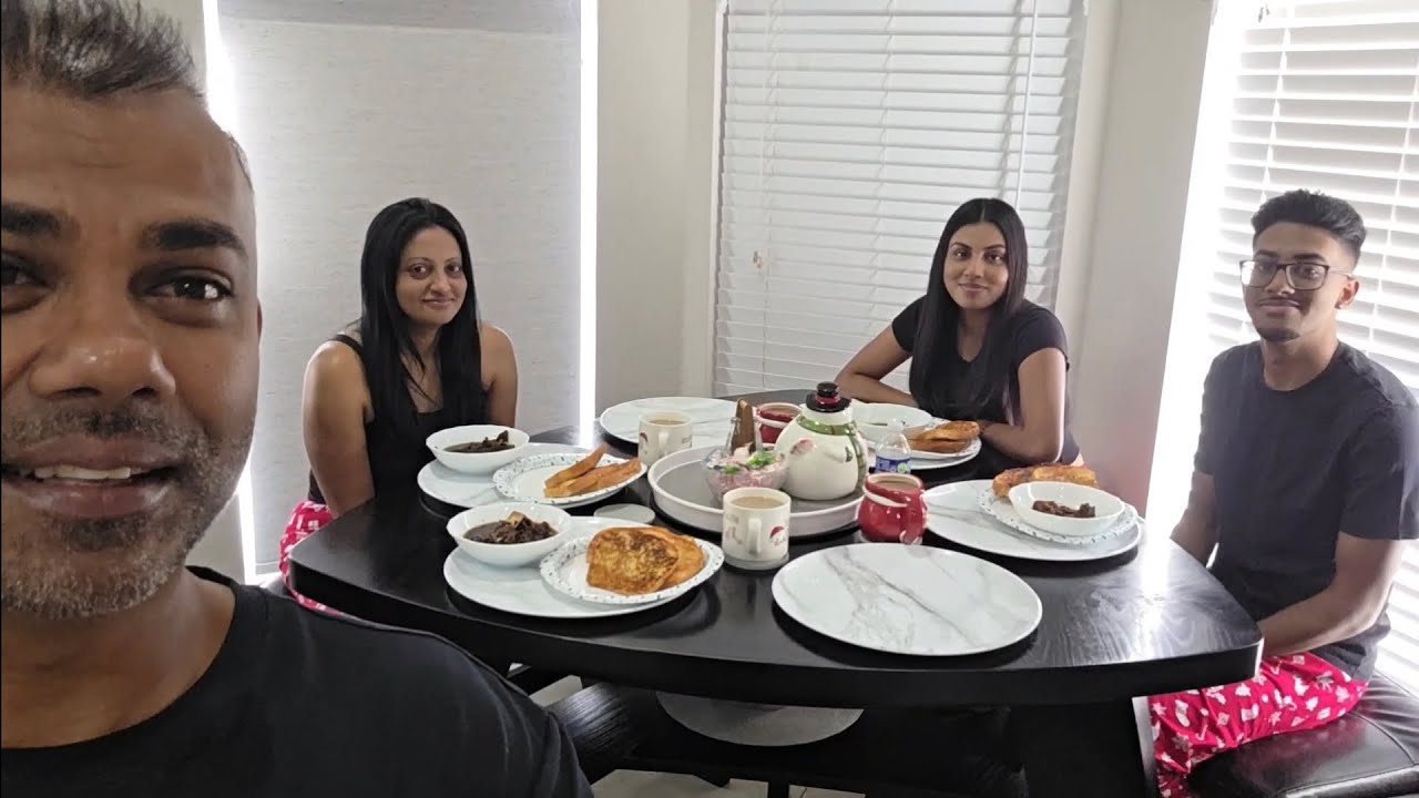 Рождественское утро, завтрак 