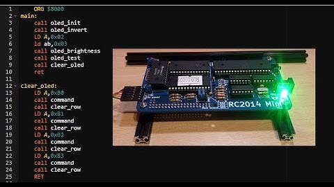 RC2014 mini - Z80 modular system - part 4 - Assembly coding