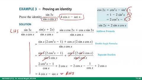 MATH002, 7.3 Double-Angle and Half-Angle Formulas