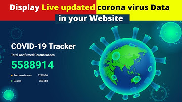 How to show or track Live COVID-19 Data using API | Live Corona virus Data