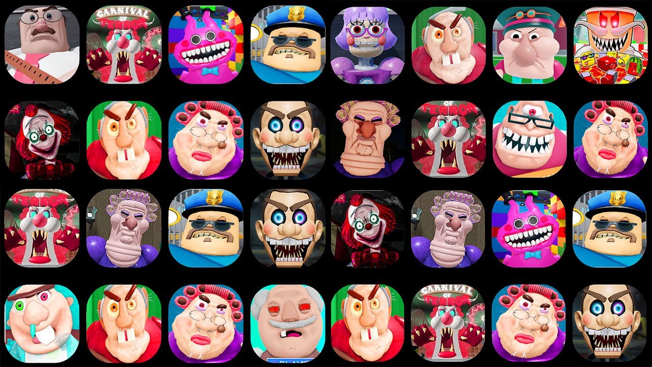 ESCAPE THE CARNIVAL OF TERROR OBBY, EPIC SCHOOL ESCAPE (OBBY) ESCAPE EVIL GRANDPA,GRUMPY GRAN