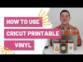 How To Use Cricut Printable Vinyl