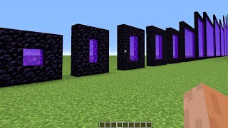 how big can be nether portal?