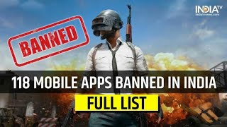 PUBG Ban In India | 118 Chinese Apps Banned By India| Again 118 Chinese Apps List Banned Today, PUBG