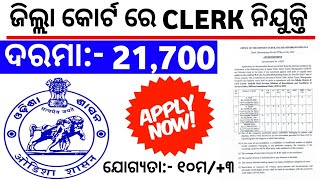 Odisha District Court Clerk Requirement | Qualification, Age, Syllabus Full Details By Abhishek Das