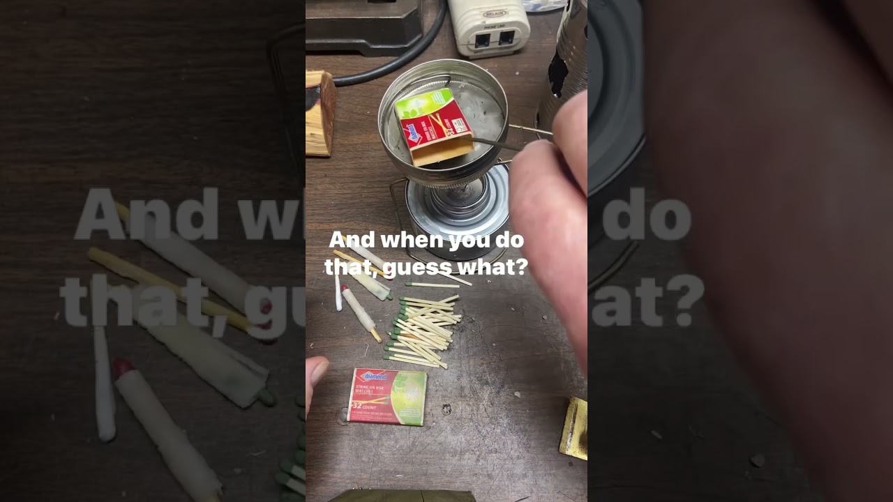 EDC Sealing A Matchbox With Wax