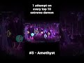 1 Attempt On Every Top 10 Extreme Demon #geometrydash #memes #cringe