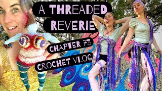 A Threaded Reverie: Ch 73 / crochet vlog, Etsy seller, festival fashion, anti Trump art, nanas