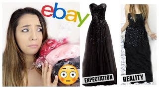 TRYING ON PROM DRESSES I BOUGHT FROM EBAY! | ThoseRosieDays