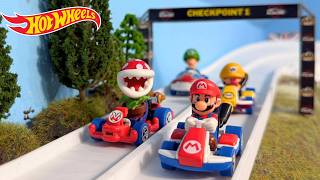 Mario Kart Hot Wheels - Mario vs BABY WARIO?!