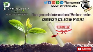 Plantgenomia Webinars Certificate Collection Process and steps