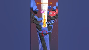 Stack Ball Level 139 #trending #shorts #gaming #games #gameplay #stackball