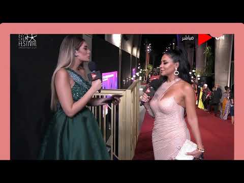 رانيا يوسف في مهرجان الجونه بااجمل اطاله تكشف تفاصيل أعمالها القادمه وتفاجاء جمهورها مهرجان الجونه 