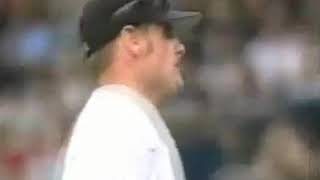 Chuck Knoblauch hits Keith Olbermann's mother with errant throw MLB BLOOPER