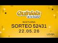 QUINIELA NOCTURNA - Sorteo N°52431 - Resultados 22/05/2026